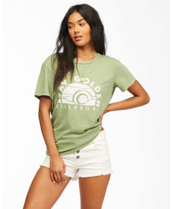Billabong - T-shirt femme stay golden safari green