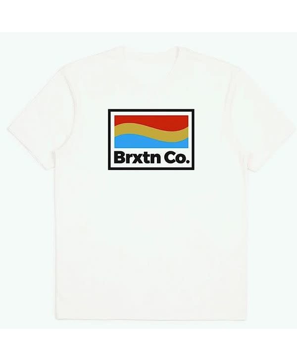 Brixton - T-shirt homme new wave tailored off white