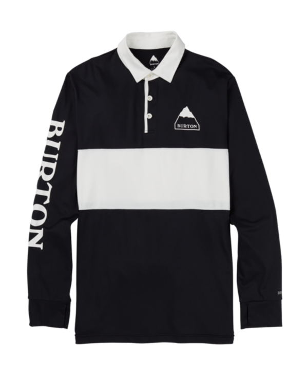 Burton - Chandail long homme midweight rugby true black/stout white