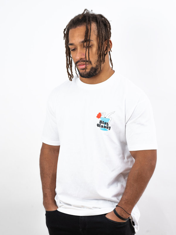96 COLLECTIF 96 Collectif - T-shirt homme stay classy blanc