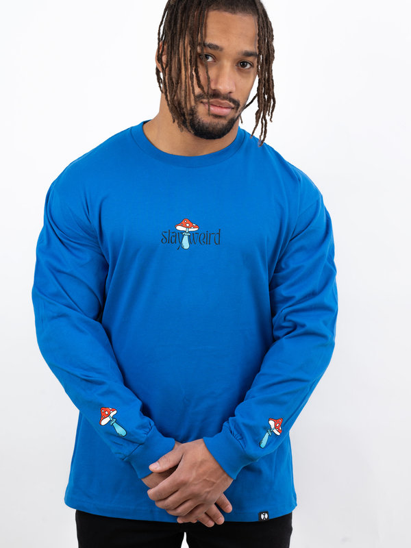 96 COLLECTIF 96 Collectif - Chandail long homme stay weird bleu