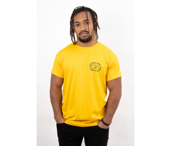 96 Collectif - T-shirt homme happy sad jaune