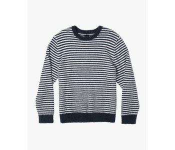 Rvca - Pull homme drained navy stripe
