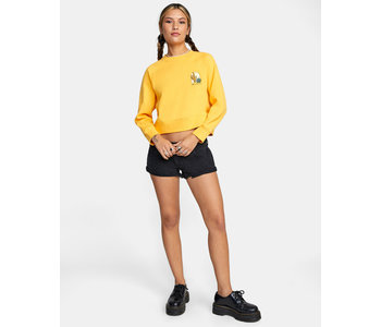 Rvca - Ouaté femme oasis crewneck marigold