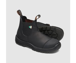 Blundstone Botte homme work safety boot rubber toe cap black