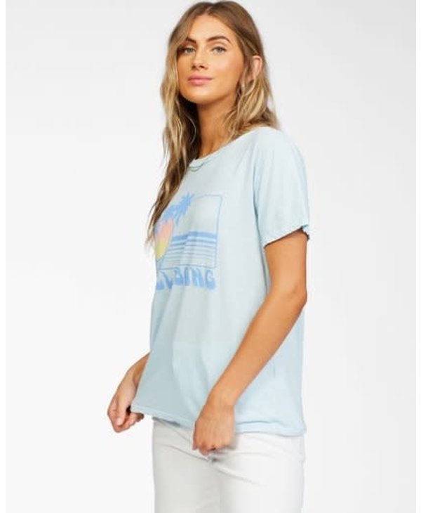 Billabong - T-shirt femme sunset view pool blue