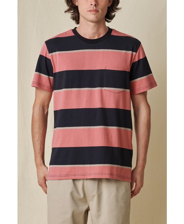Globe - T-shirt homme bootleg dreams stripe red smoke