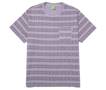 Huf - T-shirt homme cooper stripe knit dust purple