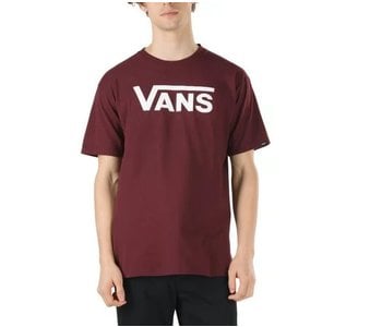 Vans - T-shirt homme classic burgundy/white