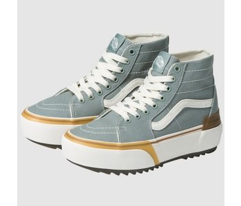 Vans - Soulier femme sk8-hi tapered stacked canvas green