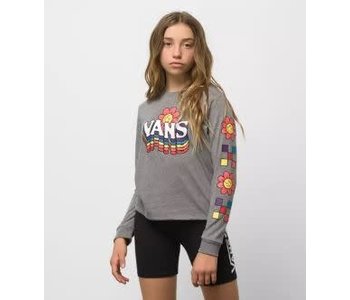 Vans - Chandail long junior  fille smile repeater shorty grey heather