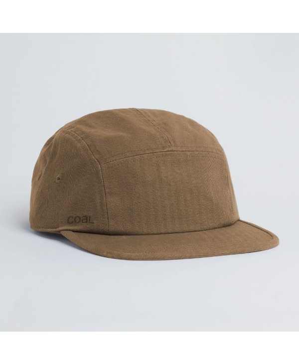 Coal - Casquette homme edison washed 5 panel light brown