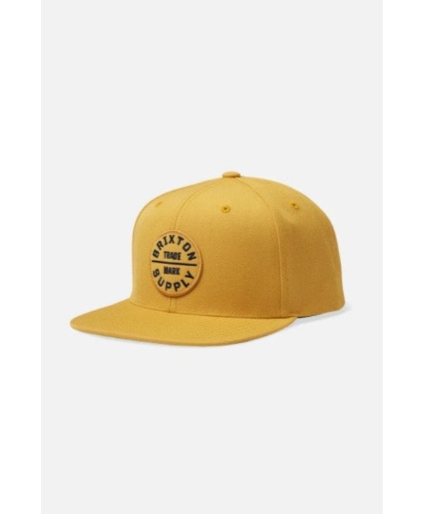Brixton - Casquette homme oath III snapback bright gold