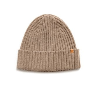 Du/er - Tuque merino rib knit heather oat