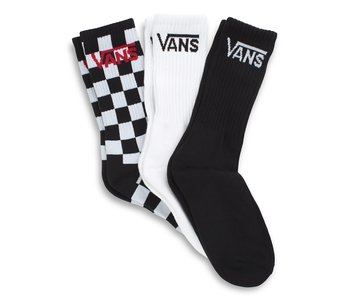 Bas toddler classic crew 3 pack black checkerboard