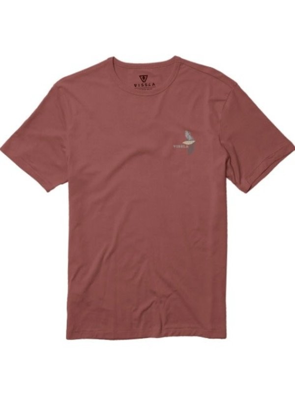 Vissla T-shirt homme coral vision rusty red