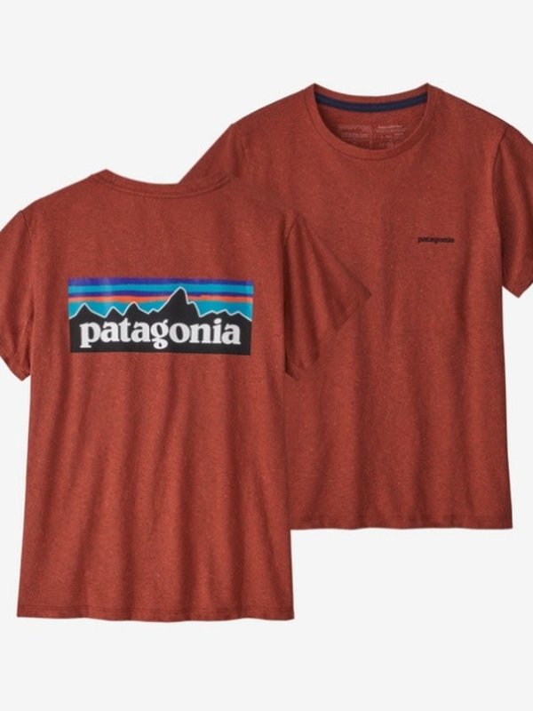 Patagonia T-shirt femme P-6 logo responsibili-tee sisu brown