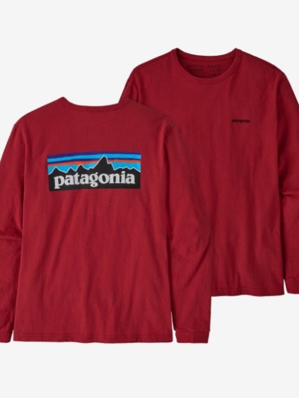 Patagonia Chandail long femme P-6 responsibili-tee sumac red
