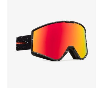 Lunette snowboard Kleveland matte speckled black lens fire chrome