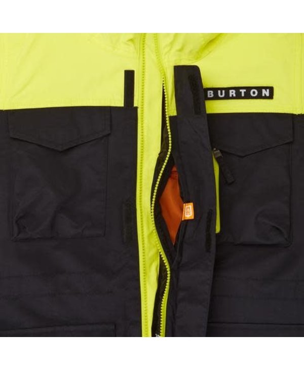 Burton - Manteau junior covert true black/sulphur yellow