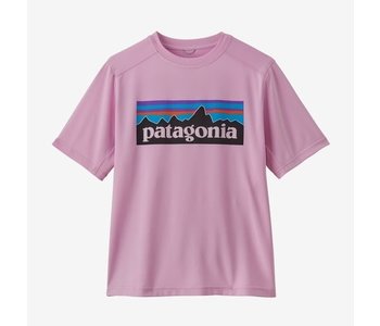 T-shirt fille capilene silkweight p-6 logo dragon purple