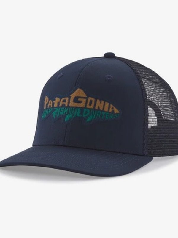 Patagonia Casquette homme take a stand trucker new navy w/wild waterline