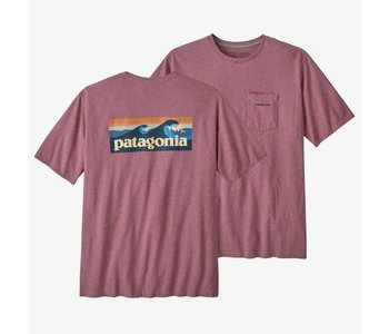 T-shirt homme boardshort logo pocket responsibili-tee evening mauve