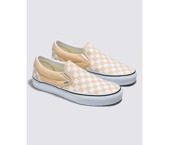 Soullier femme classic slip-on color theory checkerboard honey peach