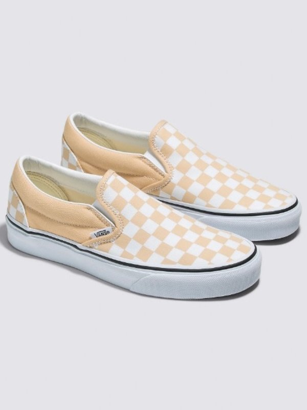 vans Soullier femme classic slip-on color theory checkerboard honey peach