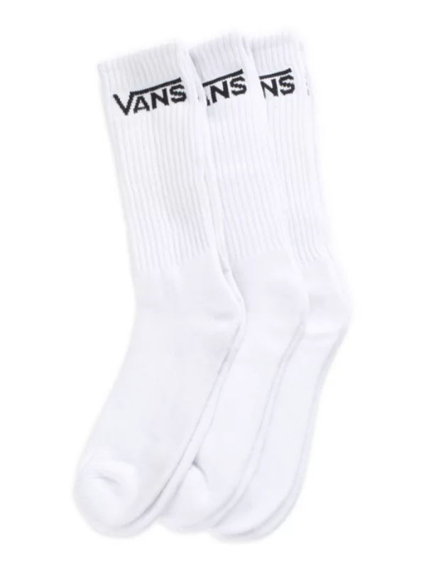 vans Bas homme classic crew 3 pack white
