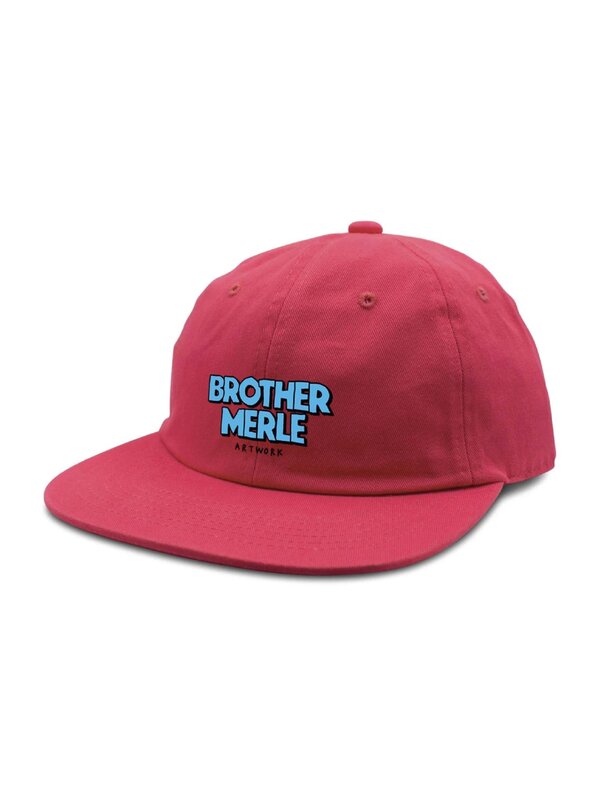 Brother Merle Casquette homme unstructured cartoon logo hot pink