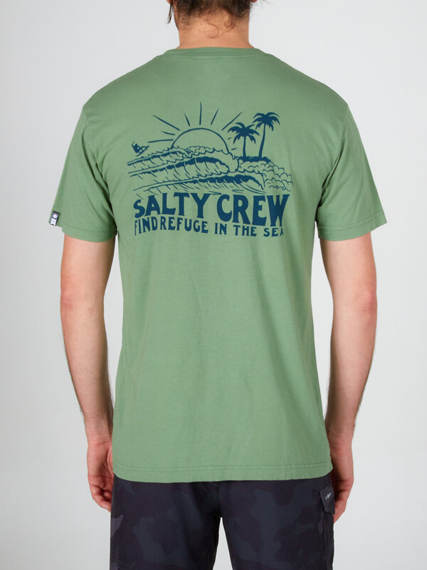 salty crew T-shirt homme shorebreak premium sage