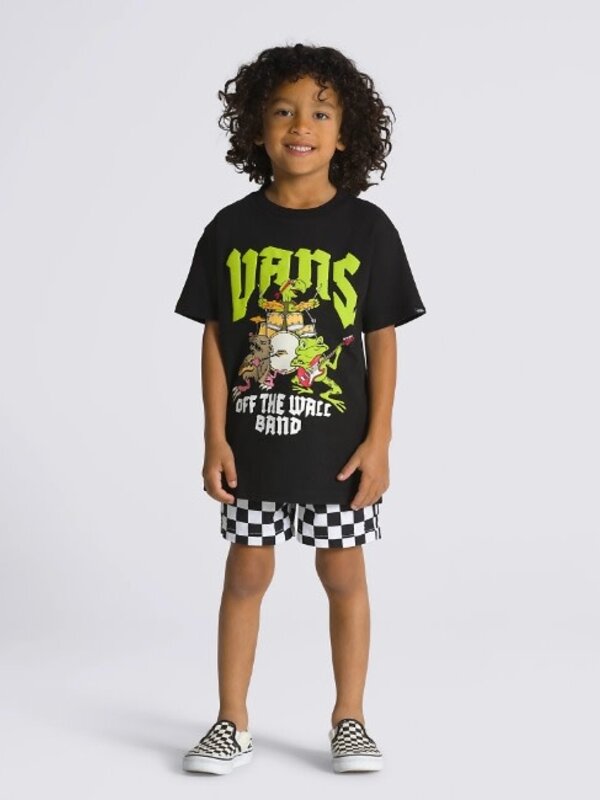 vans T-shirt toddler off the wall band black