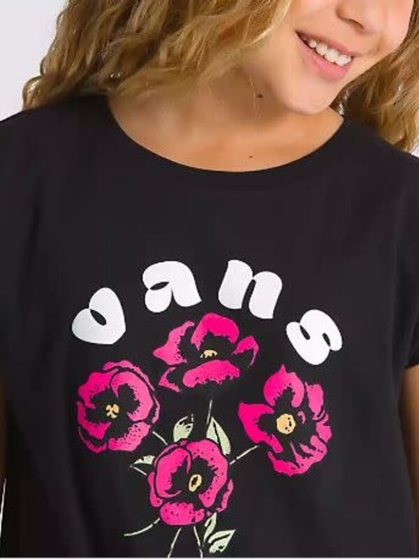 vans T-shirt fille poppy curve  knot