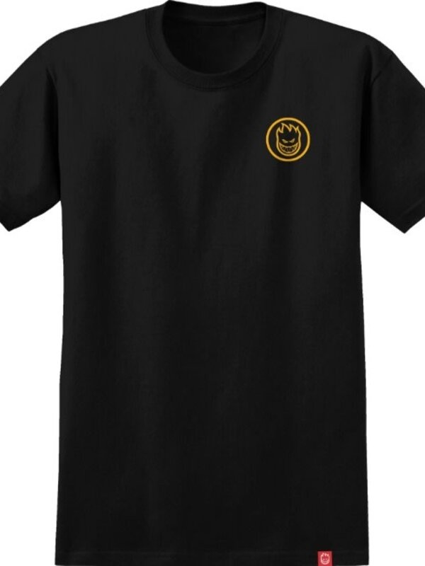 spitfire T-shirt homme classic swirl black/gold print