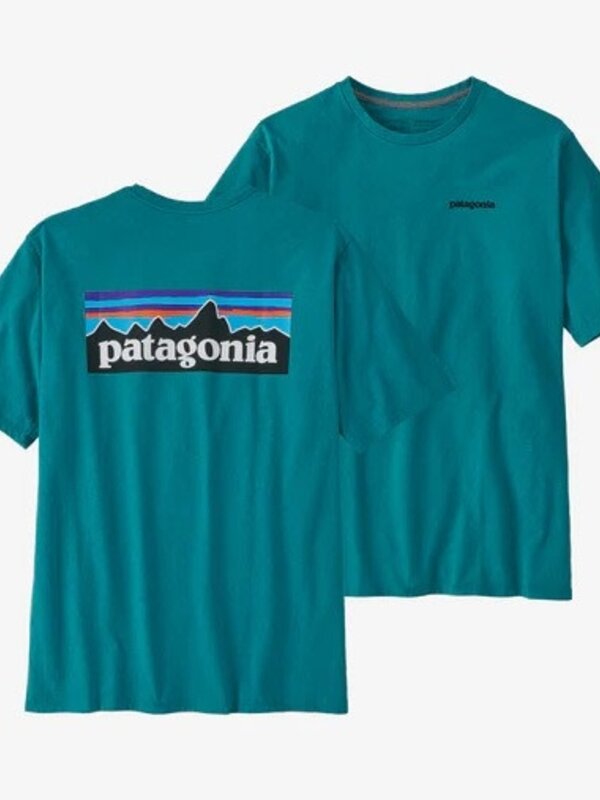 Patagonia T-shirt homme p-6 logo responsibili-tee belay blue