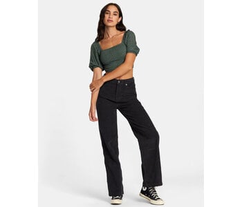 Pantalon femme coco cord  rvca black