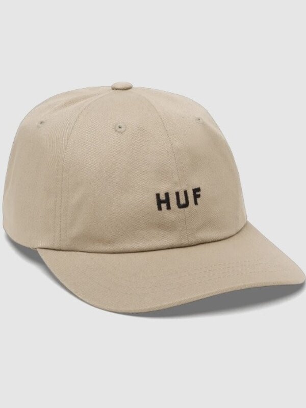 huf Casquette homme huf set og curved visor 6 panel oatmeal