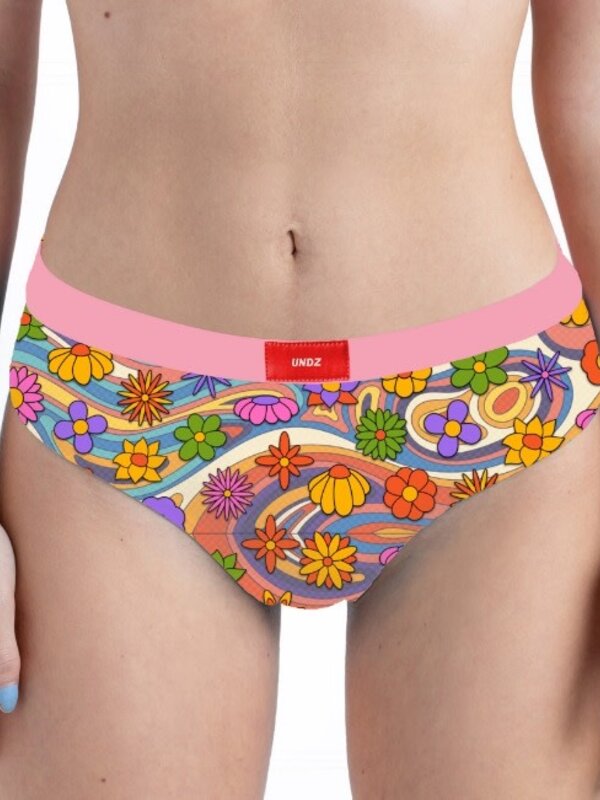 Boxer femme cheeky flower power