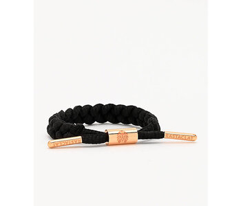Bracelet femme braided Lauryn black/peach/gold