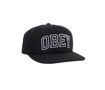 Casquette homme obey rush 6 panel classic snapback black