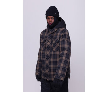 Manteau homme woodland insulated tobacco plaid