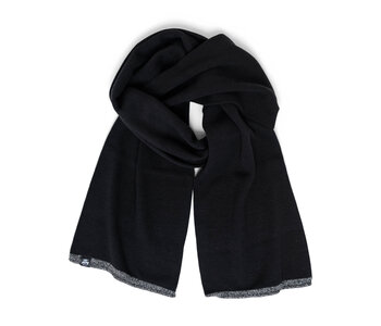 Foulard femme classic stripe scarf black