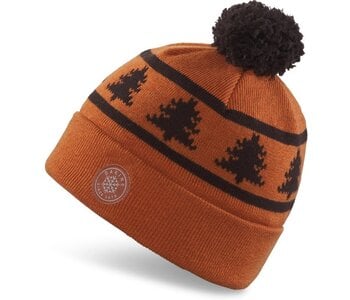 Tuque jack pine merino gingerbread/mole