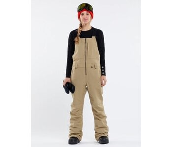 Pantalon femme swift bib overall dark khaki