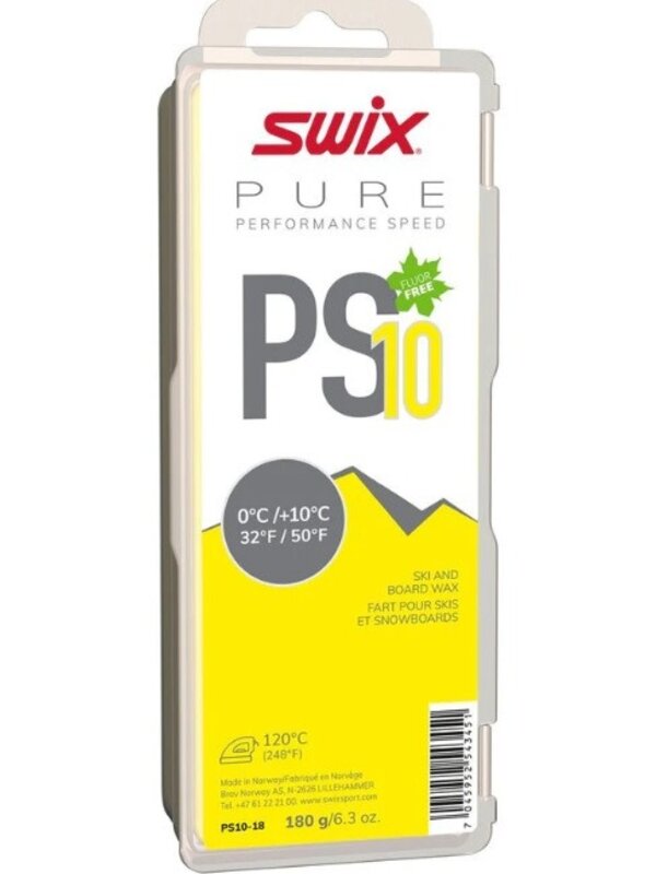 swix Cire PS10 yellow glide wax 0°c /+10°c