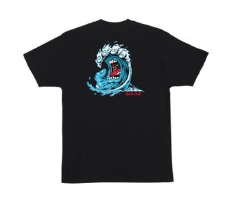 T-shirt  homme screaming wave black