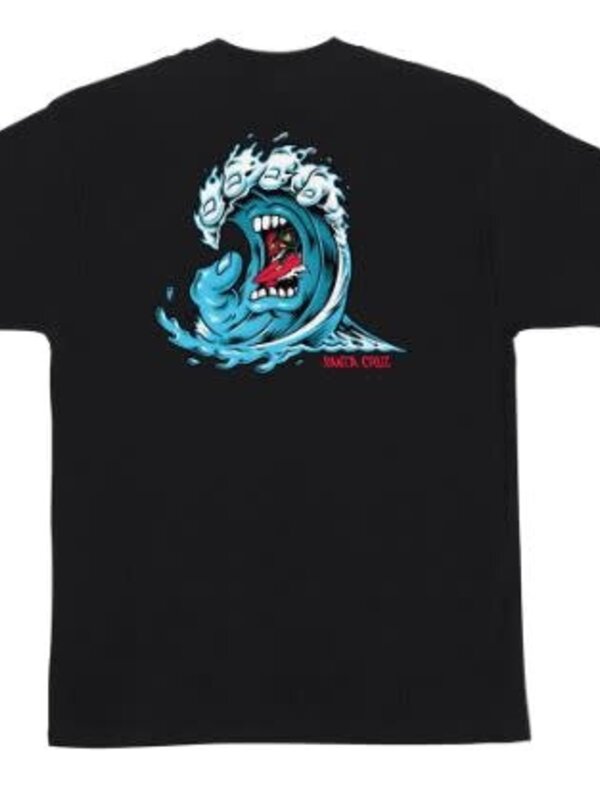 Santa Cruz T-shirt  homme screaming wave black
