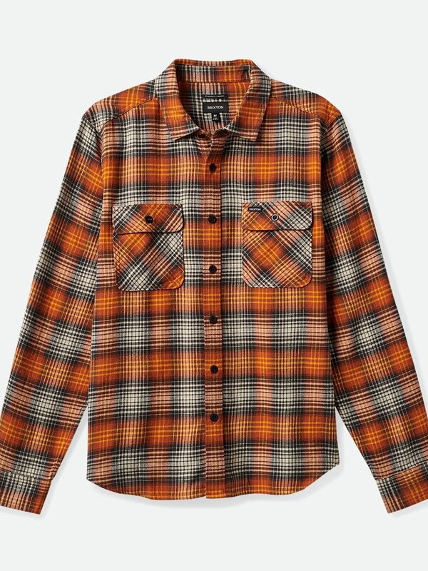 Brixton Chemise homme bowery lw ultra flannel terracotta/black
