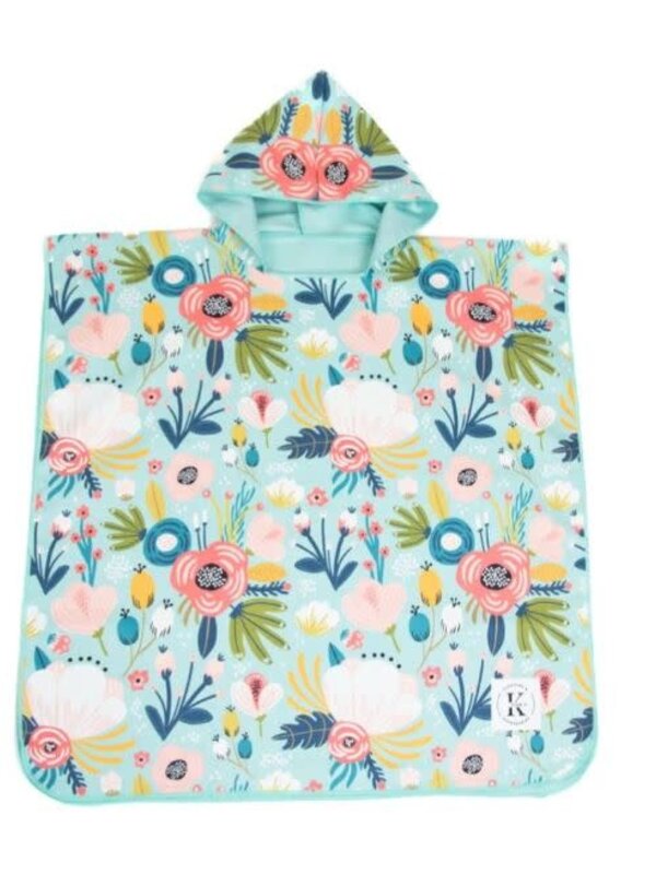 K5 clothing Poncho enfant bouquet de fleur